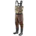 Waterproof Camo Breathable Chest Wader with Rubber Boots for Hunting